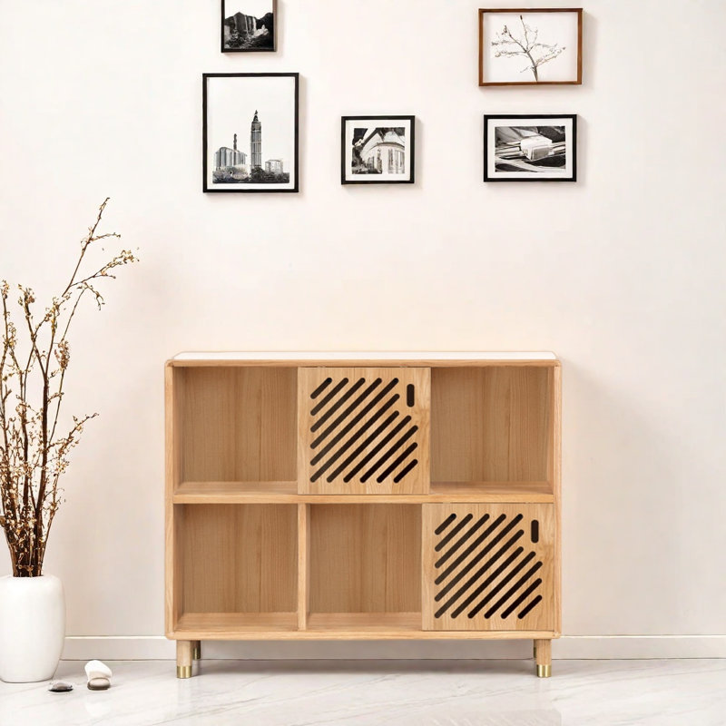 Bibliothèque moderne et polyvalente, (2 tablettes) H 32,2 po x l 39,7 po x P 12,5 po