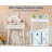 Vanity Set with Lights, Wooden Princess Makeup Desk, Mirror & Stool, Pretend Play Beauty Station for Little Girls' Bedroom-1441361751