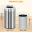 Stainless Steel Kitchen Rubbish Bin