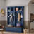 Farmhouse 4-in-1 Hall Tree With Wood Grain Bench And 2 Large Drawers-1308067173