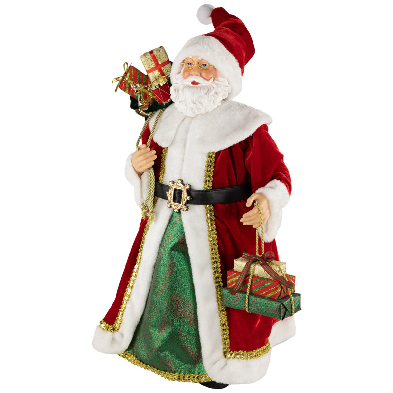 Nordic Style Santa Claus With Gifts Christmas Figure - 24"