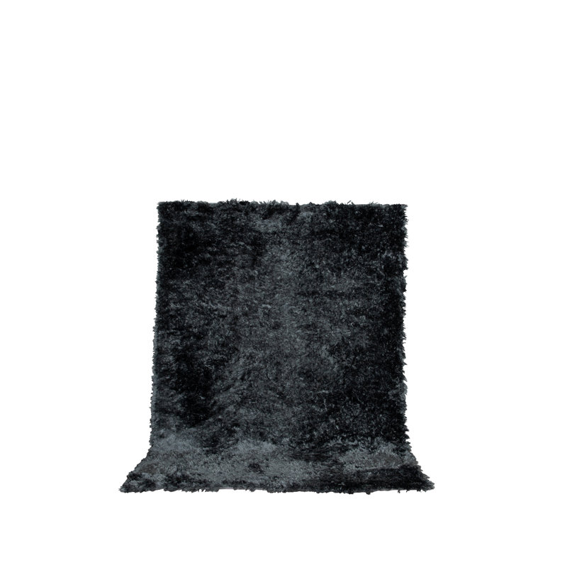 Analia Solid Colour Shag Area Rug, Rectangle 160 x 230cm