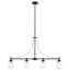 Luminaire suspendu pour îlot à quatre lumières Elmwood Park de Génération Lighting -1794942842-1810269263