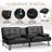 Abbigale 65.8'' Faux Leather Reclining Sofa Bed-326507227