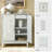 Hayter 30''W Distressed Finish Hidden Drawer Accent Cabinet-894451732