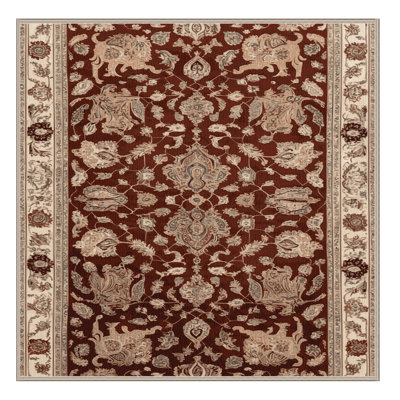 Machine Washable Persian Brown Area Rug