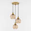3 - Light Brushed Brass Pendant