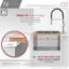 Planche de service divisée avec 3 contenants pliables STY retish Workstation-117327063