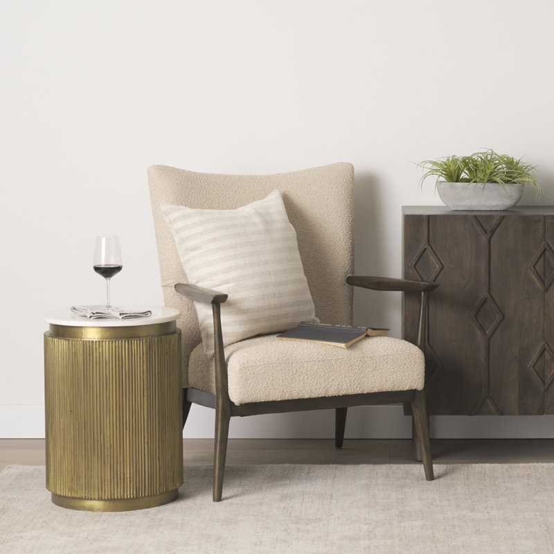 Packer Marble Top End Table