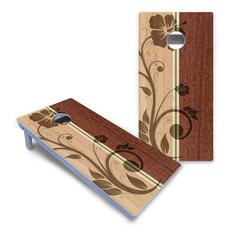 Ensemble de cornhole Hawaiian Surf Board, AUCUN accessoire