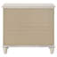 Table de chevet Laveda, finition blanc perle
