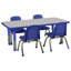 Table rectangulaire d'activités en T avec moulures totales réglables-109512143-109512145-109512144