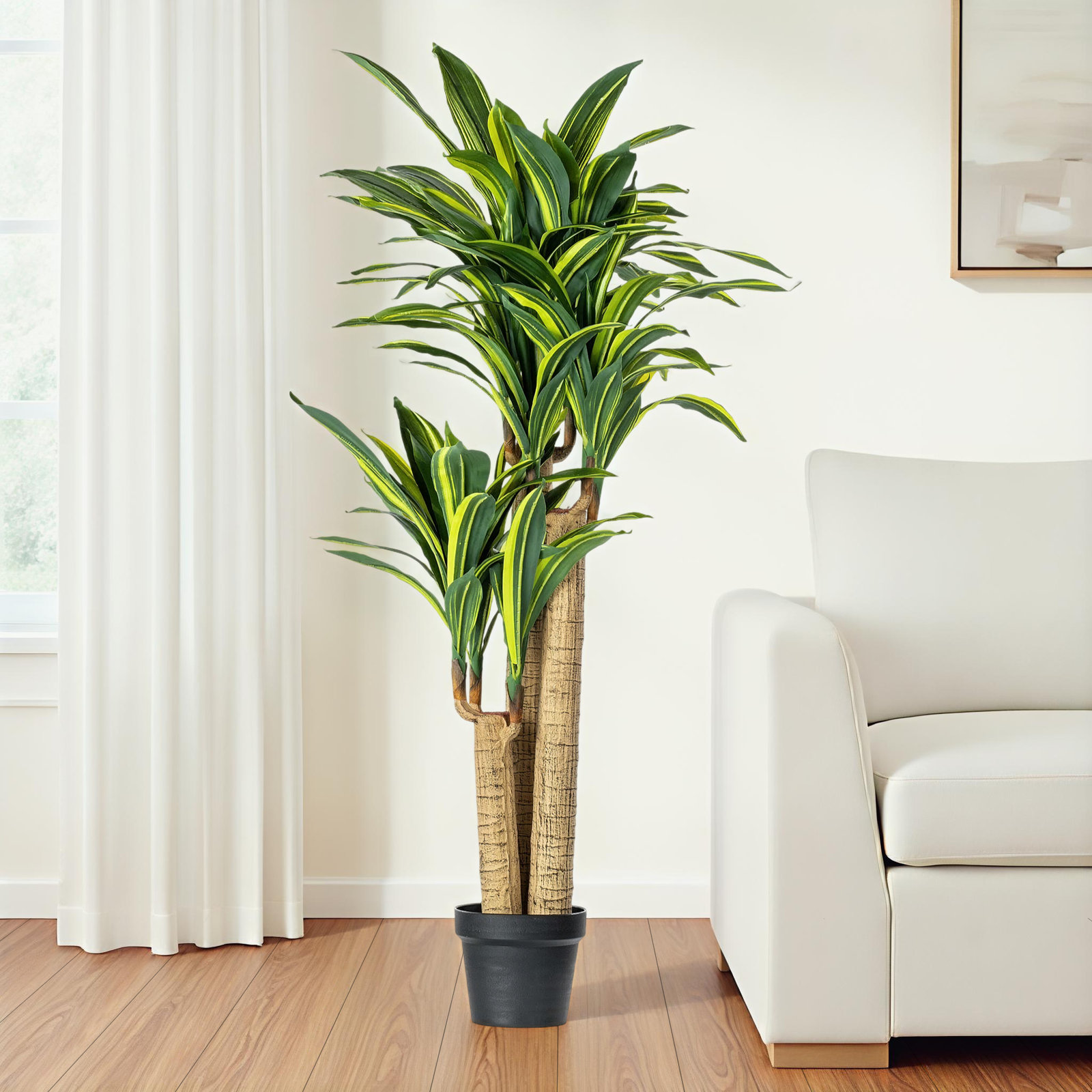 52'' Faux Dracaena Plant in Pot