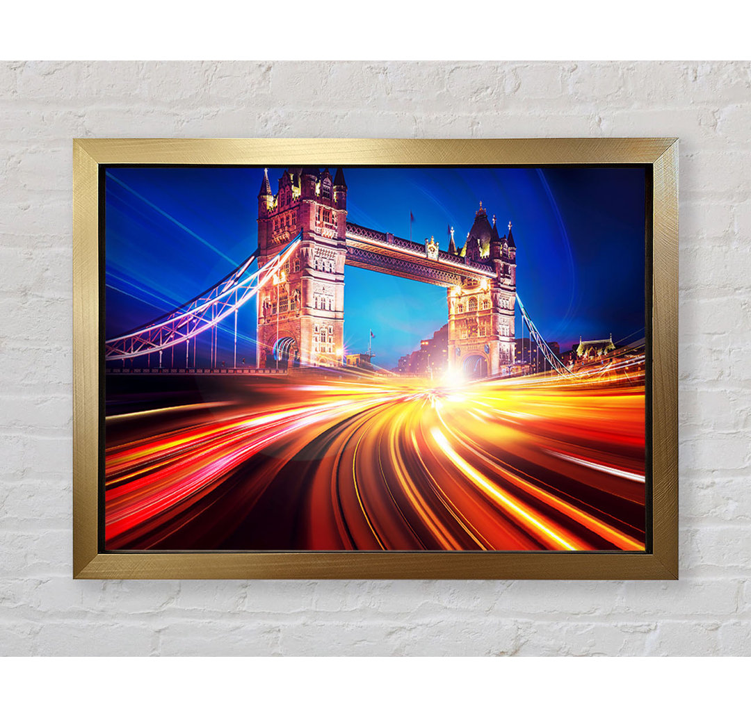 Tower Bridge Speed Of Light 2 - Einzelne Bilderrahmen Kunstdrucke