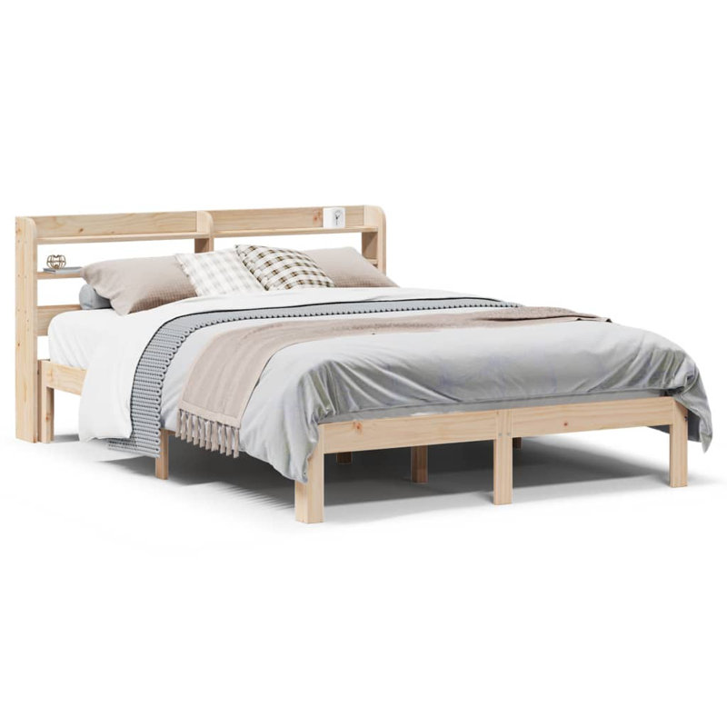 Storage Bed, Brown, Kingsize (5')