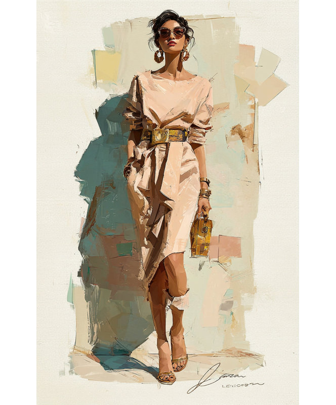 Art urbain sur toile tendue Urban Chic, 24" H x 16" W