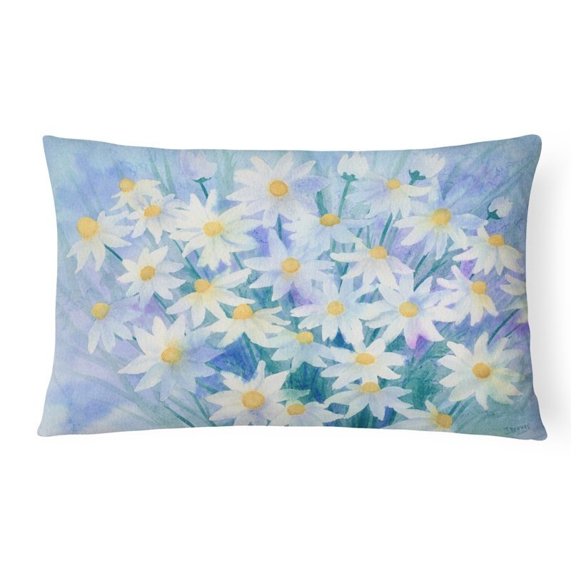  Coussin décoratif intérieur / extérieur en tissu Light and Airy Daisies