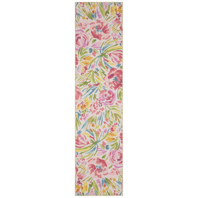 Runa Washable Floral Indoor / Outdoor Rug