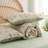 Nayoroom 3 Pieces Beige Green Floral Reversible Comforter Set Aesthetic Cottagecore Style Green Leaf Soft And Lightweight Bedding Set-111325310