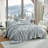I Am Bed Serious - Coma Inducer® Alaskan King Comforter Set - Winter Gray-120594042-120594044