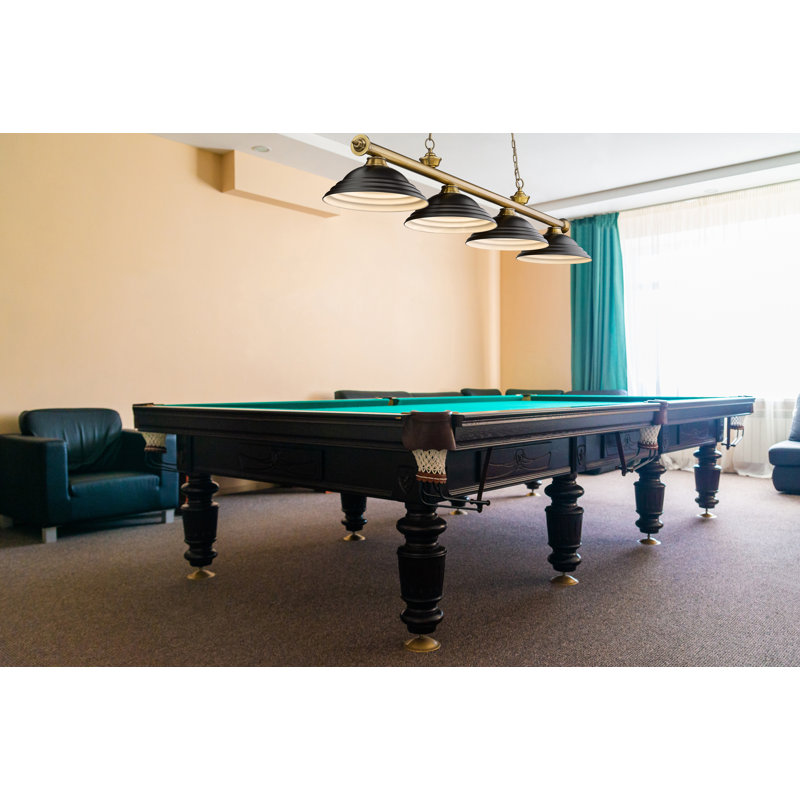 Billard 4 lumières Annaleisa, Noir mat
