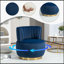 Chaises d'appoint pivotantes tonneau avec siège large-130605529