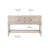 Ulla 47.3 " W Solid Wood Top Console Table-45150216