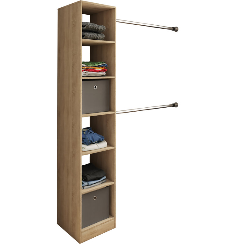 Alfonsas 38cm Closet System, Brown