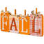 Plaid Pumpkins Wooden Fall Harvest Sign - 11"