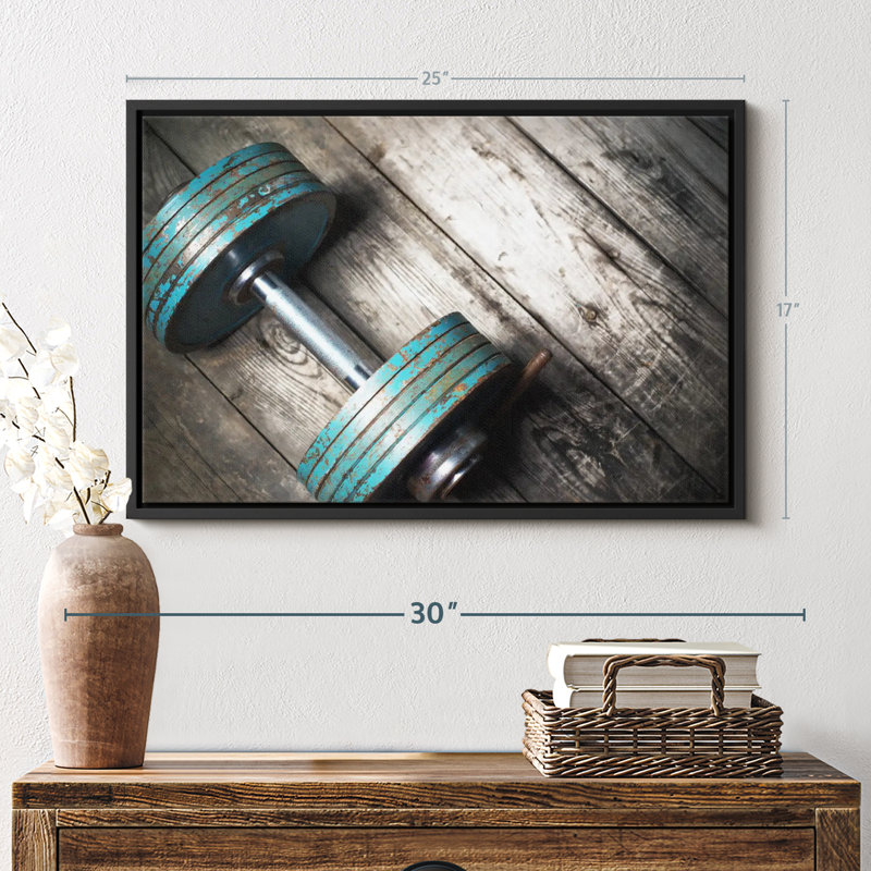 «Dumbbell Wall Art», H 17 po x l 25 po