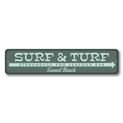 Panneau en aluminium Surf & Turf