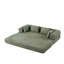 Canapé convertible en chenille avec design modulaire à monter soi-même, aucun assemblage requis