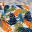 Tapis intérieur / extérieur à motif floral bleu / vert / orange Hernandez-2107161469
