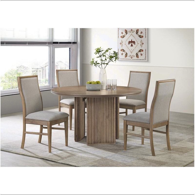 Distressed Round Dining Table
