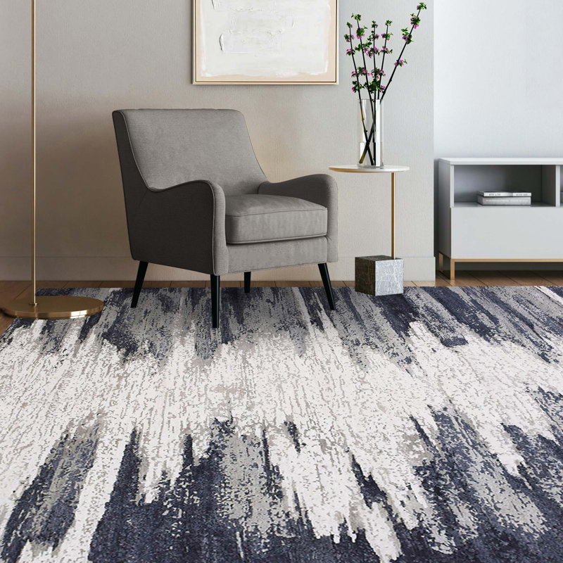 Hand Knotted Area Rug, Rectangle 9' x 12'
