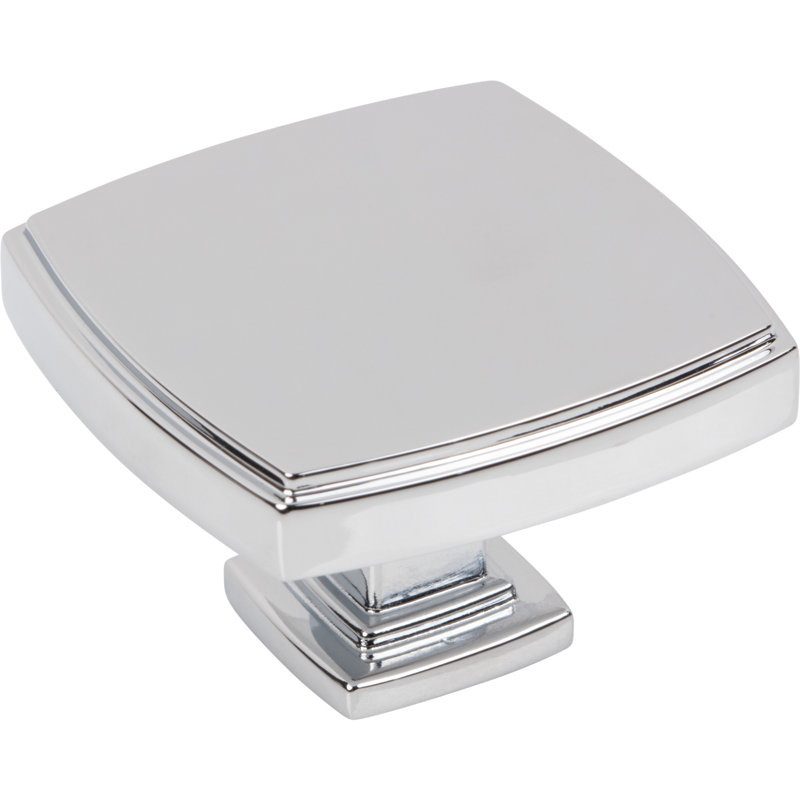 Square Knob, Polished Chrome