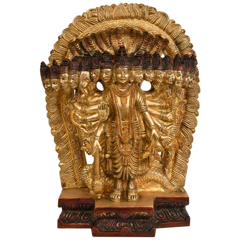 Lord Vishnu dans son grossissement cosmique