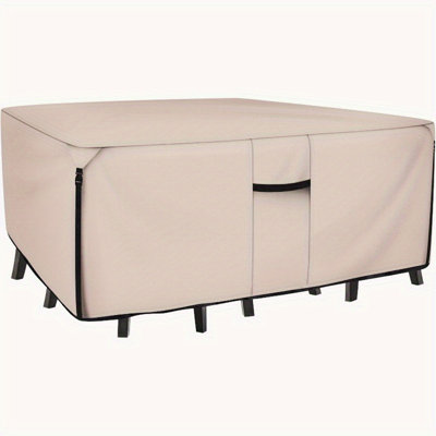 Waterproof Square Patio Table Cover,Outdoor Dining Furniture Protect Cover,62"L x 62"W x 28"H