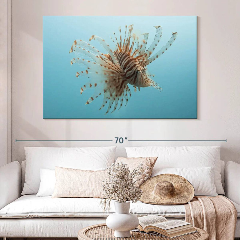 Brampt Underwater Lionfish Figure, 34" H x 51" W