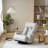 Isabelle & Max Upholstered Manual Swivel Rocker Recliner with Phone Holder-695474642