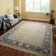 Preciado Wool Oriental Area Rug in Gray/Navy