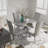 Maiti Round Metal Base Dining Table