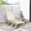 Chaise longue d'extérieur avec 4 coussins amovibles pour bronzer sur la plage
