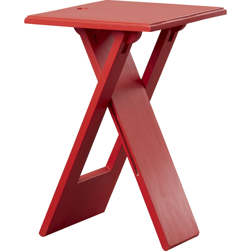 Hammond Folding Side Table, Red