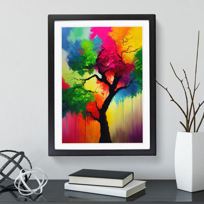 Colourful Abstract Tree No.3 - Wall Art