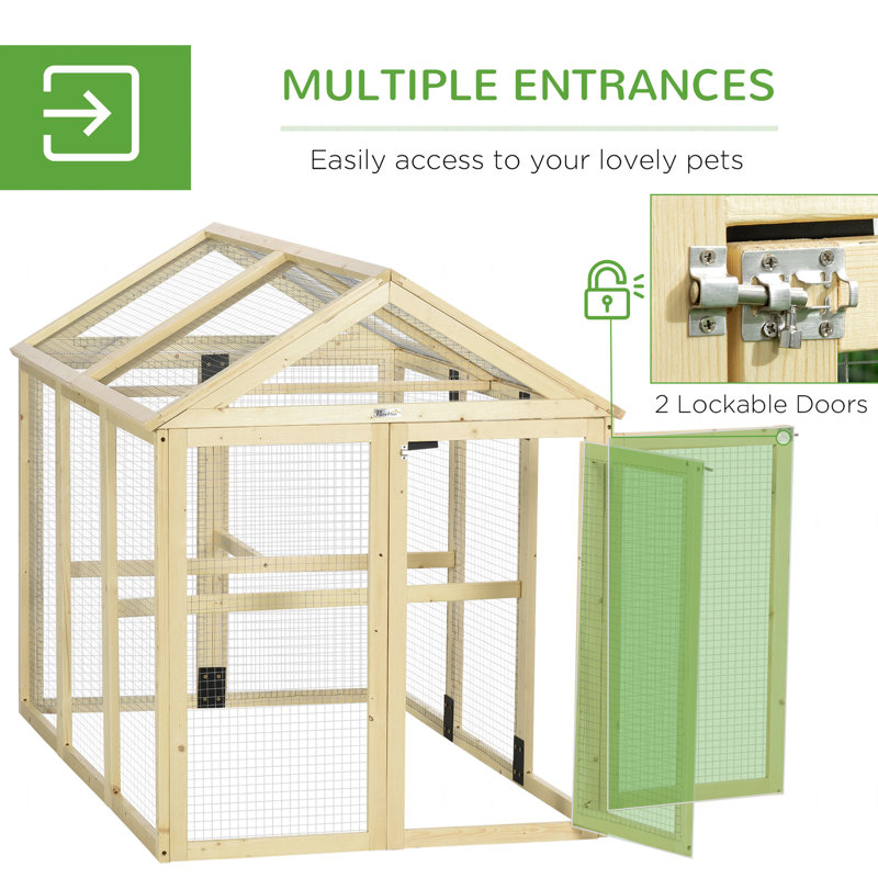 Poulailler, extérieur en bois pour 1 à 3 poulets, basse-cour, spacieux, combinable avec des perchoirs et des portes, peinture de revêtement résistante aux intempéries