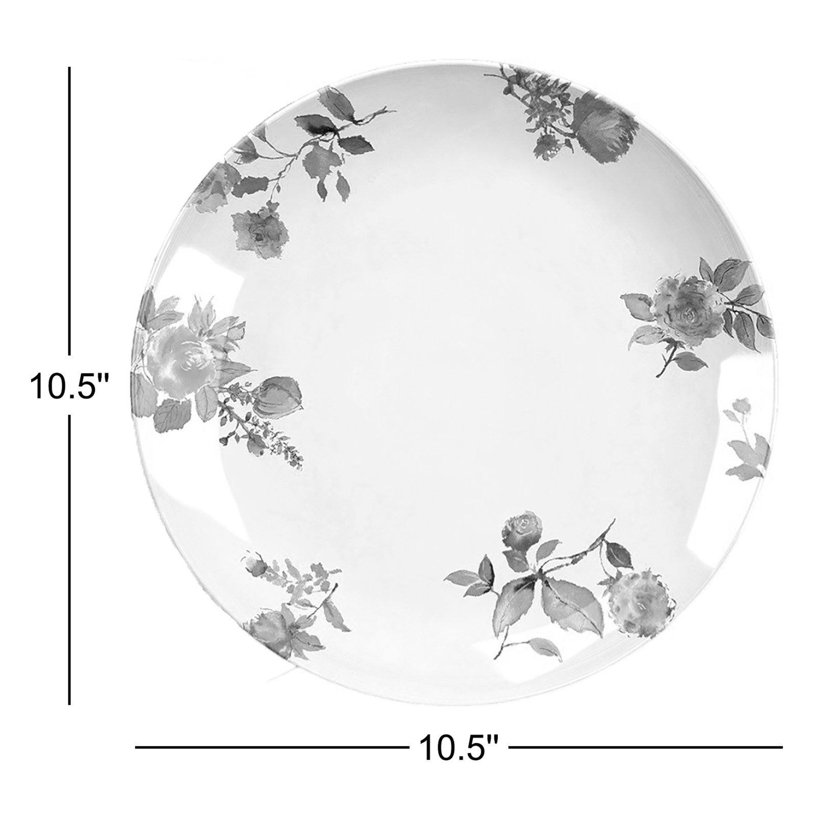 Tarhong  Cottage Blue Floral Dinner Plate, 10.5 X 0.9 Set Of 6