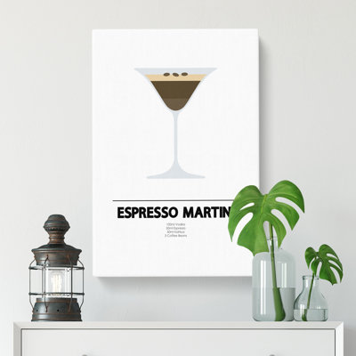 Espresso Martini Cocktail - Wrapped Canvas
