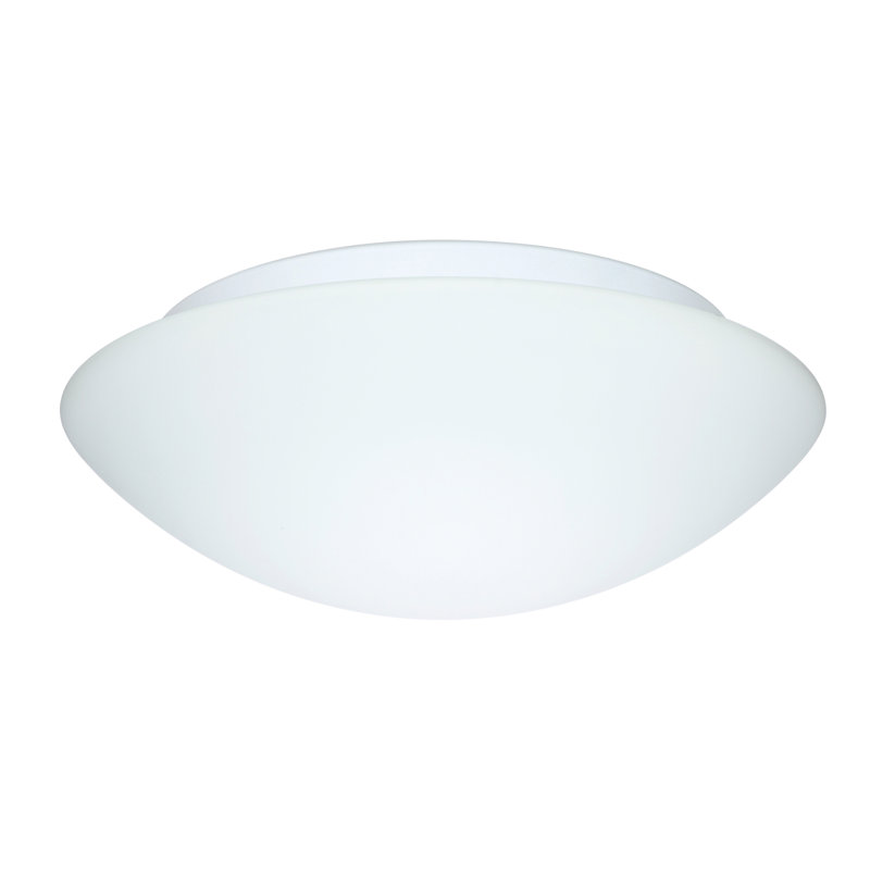 Plafonnier encastré pour cuve simple Besa, Blanc étoilé, H 4,25 po x l 15,5 po x P 15,5 po