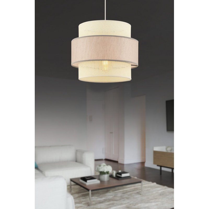 Chandelier, Blanc / Beige